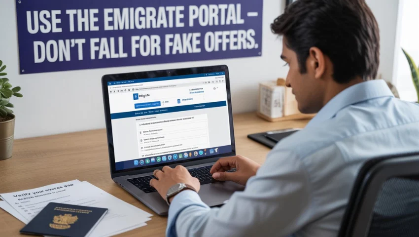 Use eMigrate portal for safe jobs